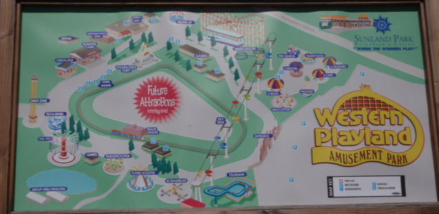 Western Playland - 2010 Park Map